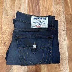 True Religion Navy and Blue Jeans - Men’s 33x30